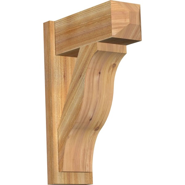 Ekena Millwork Funston Rough Sawn Craftsman Outlooker, Western Red Cedar, 8"W x 20"D x 28"H OUT08X20X28FST04RWR - main